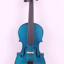 5 строка 4/4 Электрический скрипки акустическая Полный размеры Ebony фитинги лук случае скрипка синий