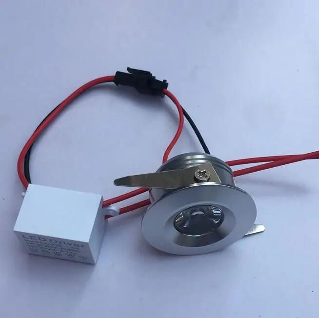 Светодиодный встраиваемый шкаф мини Точечный светильник 1 Вт 3 Вт мини-светильник, включает светодиодный драйвер AC85-265V 40x25 мм 8 цветов излучающий светильник - Испускаемый цвет: silver shell