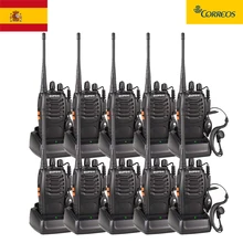 

10pcs/Lot BAOFENG BF-888S Walkie Talkie UHF FM Transceiver 5W Handheld Interphone 400-470MHz 16CH Two Way Portable CB Radio