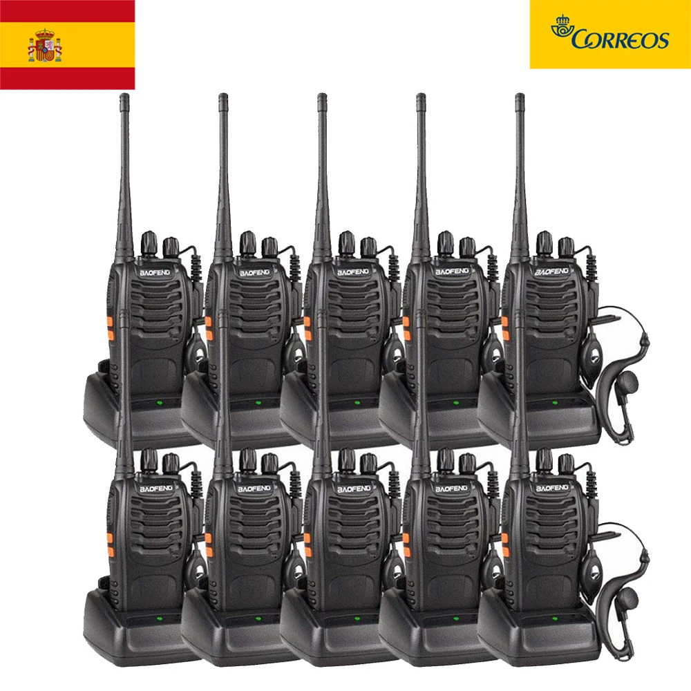 Портативная рация BAOFENG 10 шт./лот приемопередатчик УВЧ 5 Вт ручное переговорное