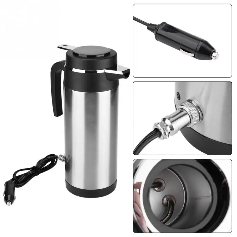 1200ML 12V24V car Heating Water Bottle Stainless Steel Electric In car