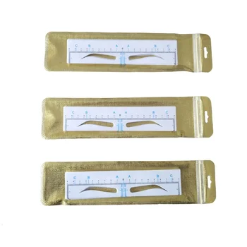 

Disposable Eyebrow Ruler Adhesive 100 pcs Measuring Tool for Microblading Measurement Eyebrow Sticker Ruler for Beauty Salon