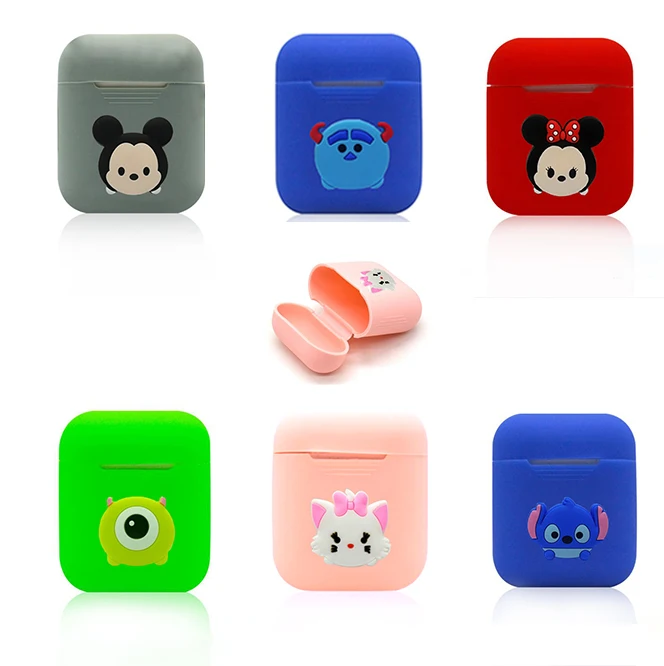

New Cartoon Soft Silicone Case For Apple Airpods Shockproof Cover For Apple AirPods Earphone Cases Cute Air Pods Protector Case