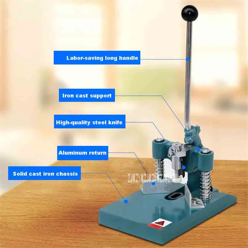 Новая YJ-610 ручная круглая угловая машина R6 и R10 Угловое лезвие чугунная круглая угловая машина с нажимным ножным резаком для бумаги
