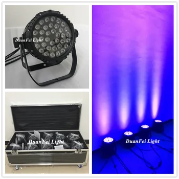 

(Flycase) 10pcs/lot 36x3w uv par led ip65 dj stage par can lights outdoor wash led par uv waterproof uplights