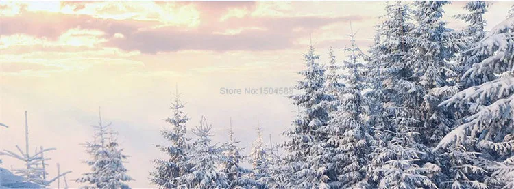 Пользовательские Настенные обои 3D Снежная гора вид белый лес пейзаж фото настенная живопись Гостиная Ресторан Papel де Parede 3 D