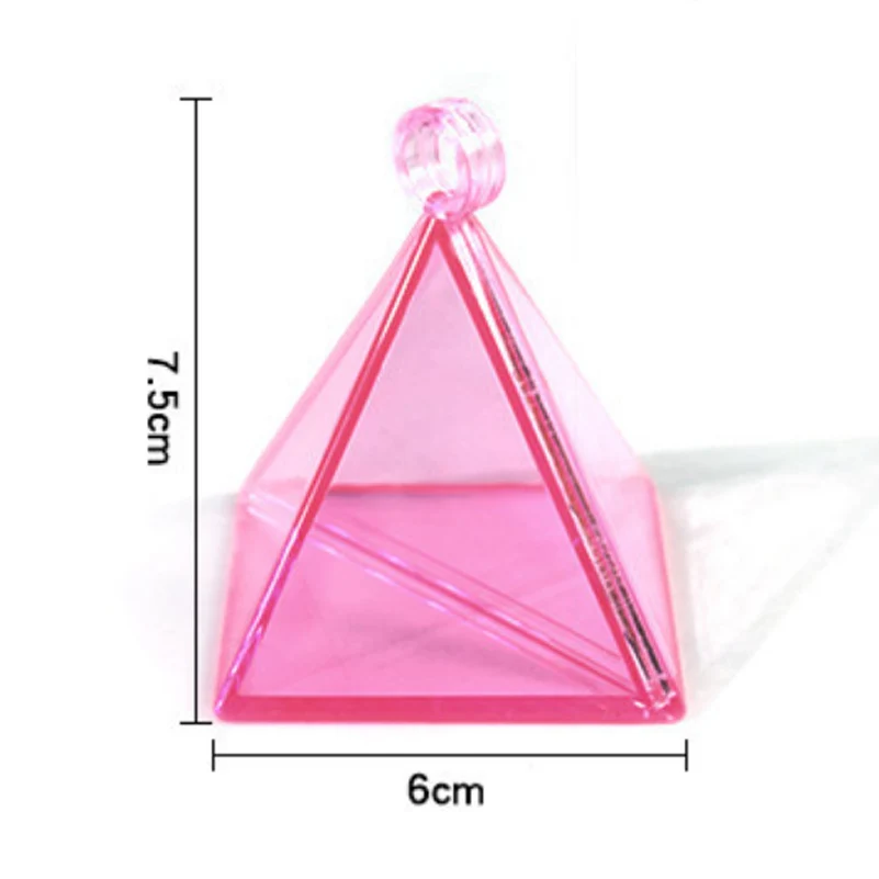 Свадебные гелиевые подвески для воздушных шаров, держатель шаров из гравитационного блока, 8 г/17 г/30 г/70 г, вечерние украшения на день рождения - Цвет: pink pyramid shape