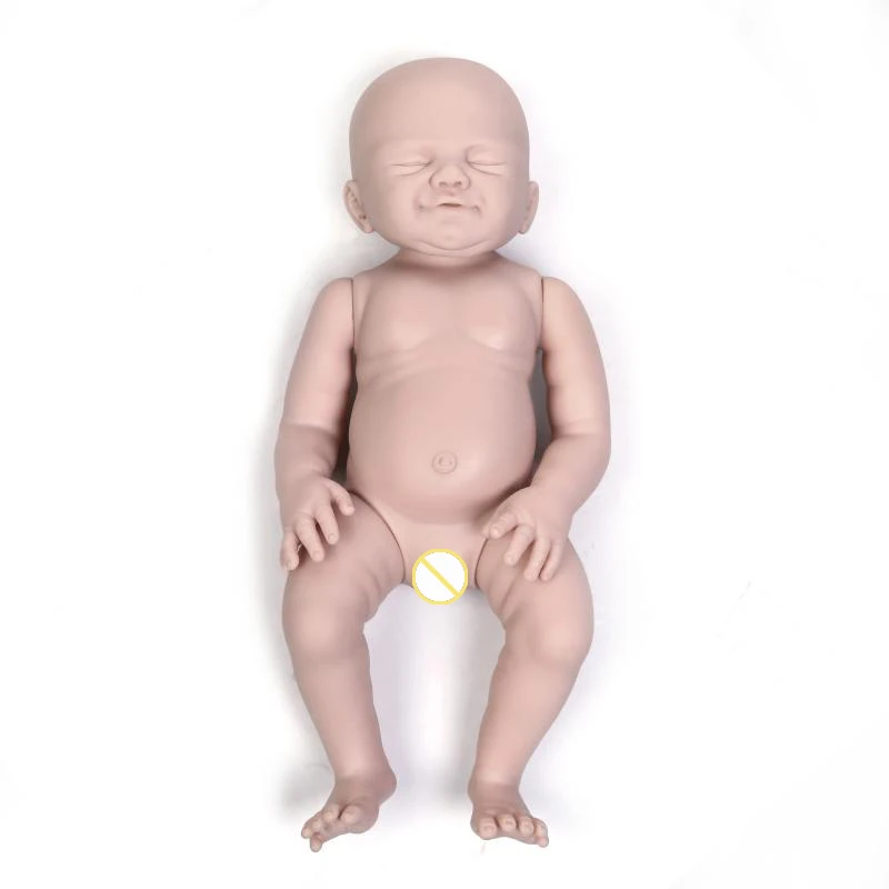 23/" Nice Girl Unpainted Reborn Baby Silicone vinyl Kit Model Simulation Dolls