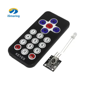 

Official iSmaring Hot Sale Black Infrared IR Wireless Remote Control Module Kits for arduino DIY Starter Kit