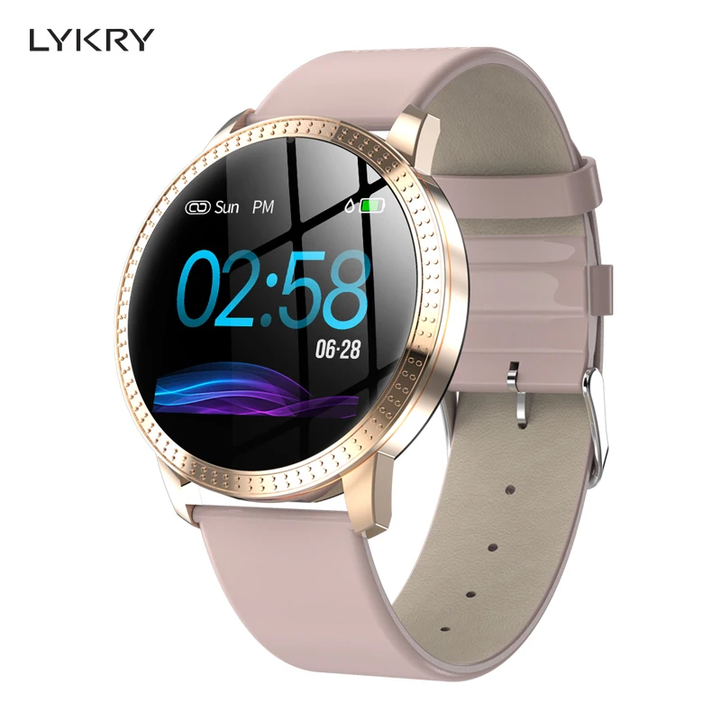 LYKRY Smart Watch For Women SmartWatch Heart Rate Blood Pressure Monitoring Fitness Tracker Smart Bracelet Men For IOS Android