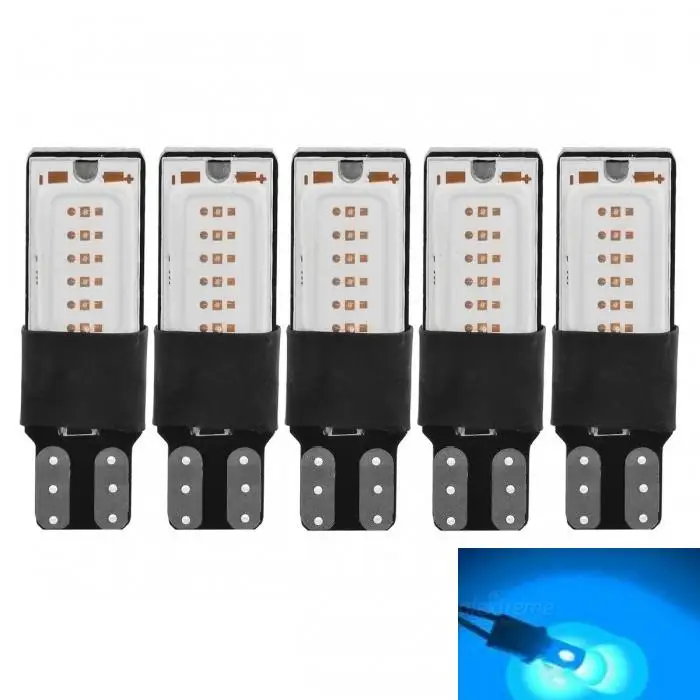 

5Pcs LED T10 12V COB 3W 300lm 6000K Blue Light Clearance Lamp Blue Light Car Decode Lamps (DC/12V)
