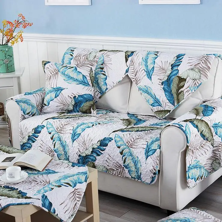 1 piece Sofa Cover Patchwork Printing Soft Modern Slip