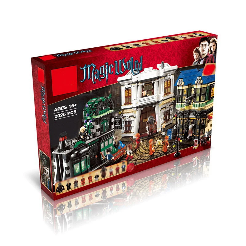 

Harry Potter Series Diagonal Alley Compatible With Legoingly Harry Potter 10217 Building Blocks Bricks Toys For Children Gifts