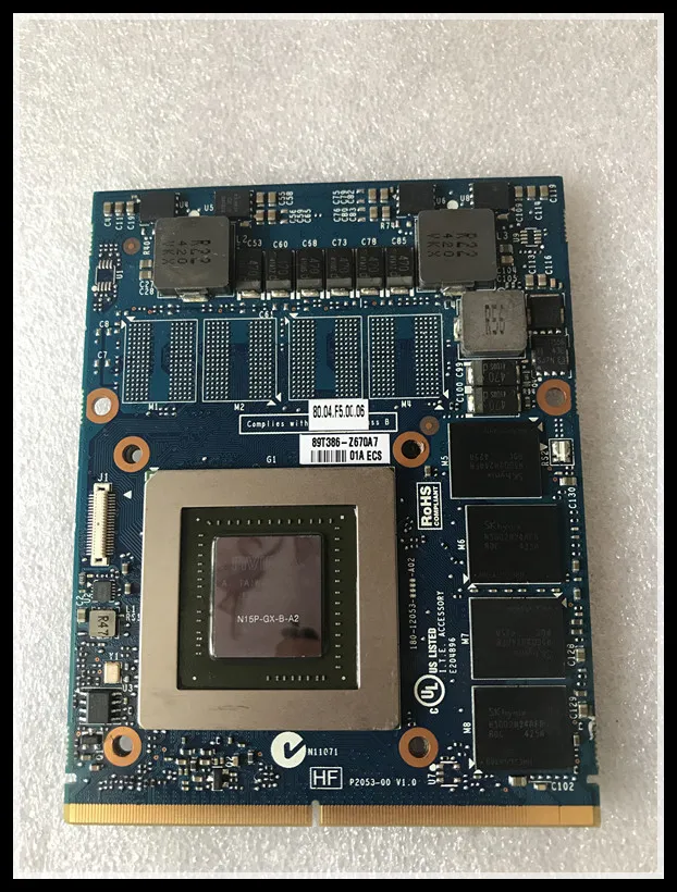 Gráfica de Vídeo para Dell Cn-0j0m0k m Mxm 3.0 Ddr5 2 gb Placa M17x r5 M18x r3 Portátil N15p-gx-b-a2 Gtx860m Gtx 860