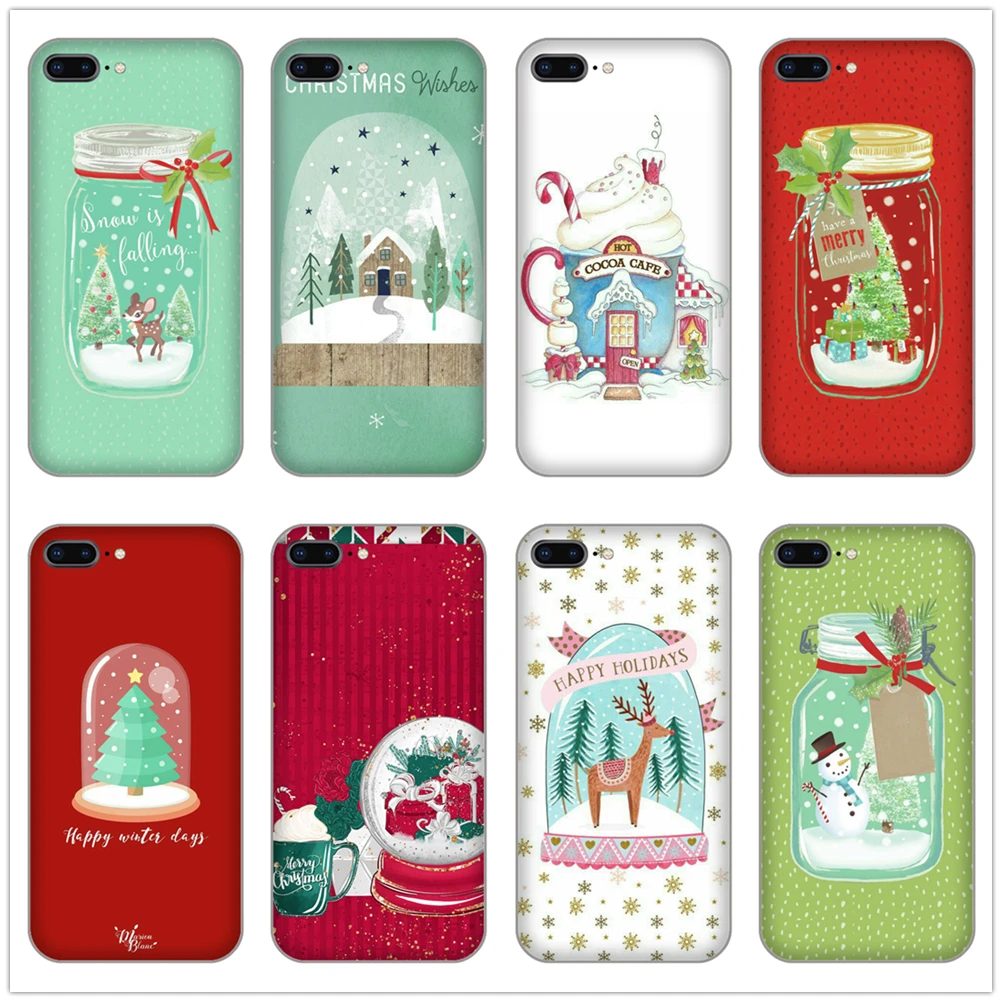 

Christmas Bottle reindeer christmas tree Soft Phone back Cover Case for Sony xperia X XA XA1 Z Z1 Z2 Z3 Z5 compact premiun shell