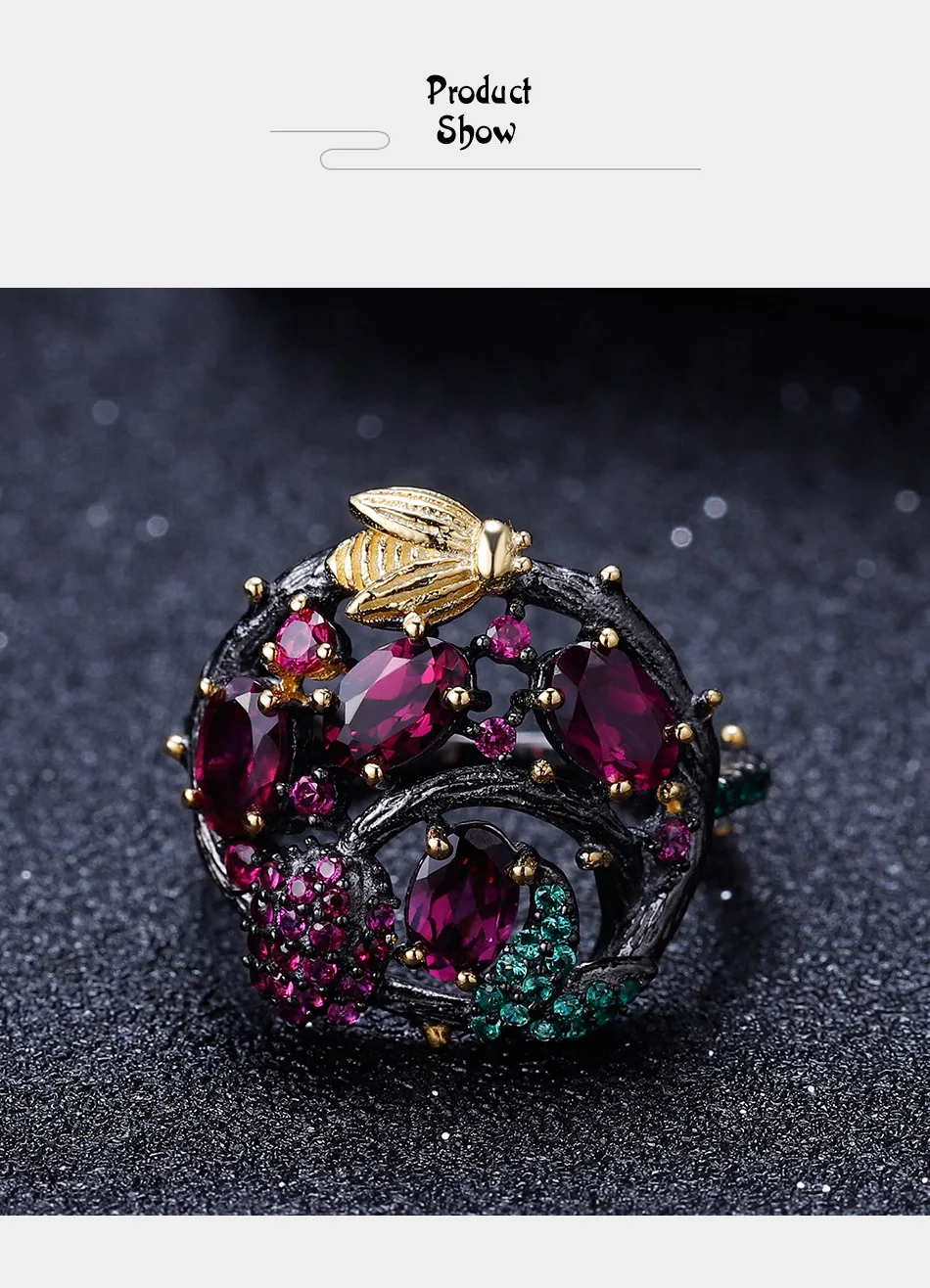 anel de pedra preciosa para as mulheres jóias finas