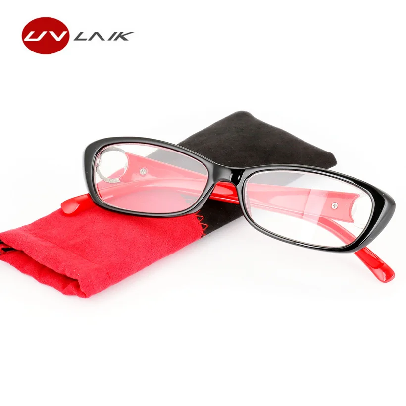 

UVLAIK New Fashion Ladies Reading Glasses High-grade Plastic Presbyopic Glasses Frame Resin Lens Female Reading Cat Eye Glasses