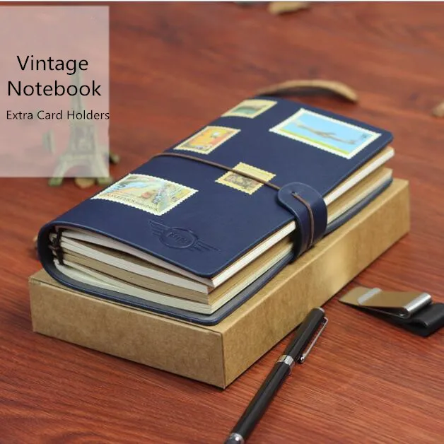 

A6 Vintage Journey Spiral Dairy Notebook Leather Sketch Book Travel Notebook Retro Dairy Memo Weekly Planner Birthday Gift
