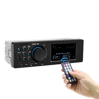 

1 Din Car Stereo MP3 Music Player FM Radio Bluetooth 4.0 Support TF Card AUX Dual USB Charging for iOS/ Android 1din Autoradio