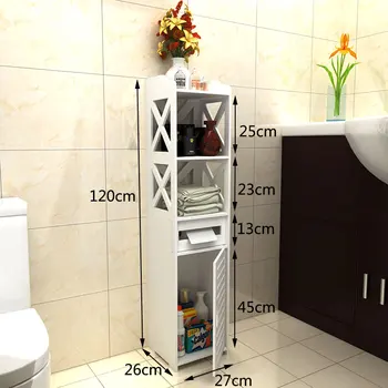 

Fashion Bathroom Storage Rack Floor Standing Bathroom Storage Cabinet Washbasin Shower Shelf Corner Cabinet