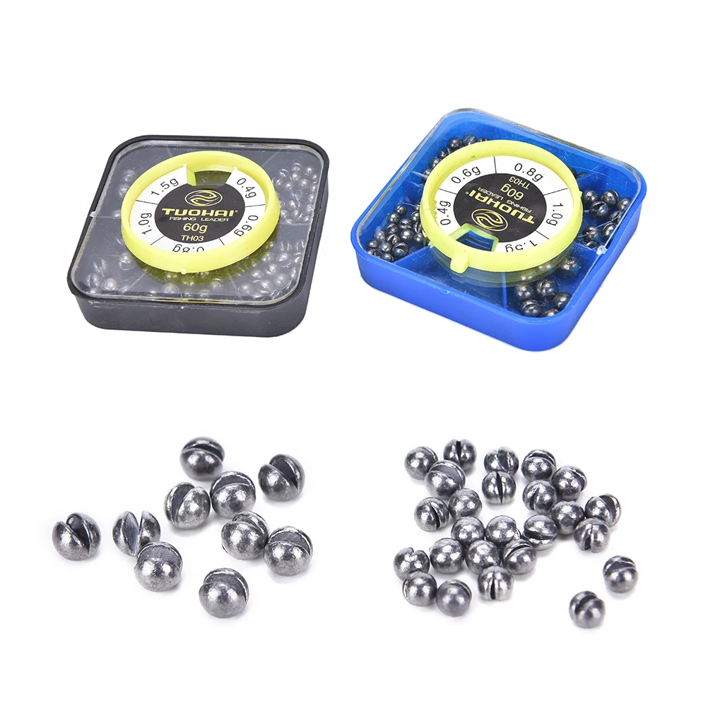

Hot Sale 5 Sizes Fishing Lead Split Shot Rig Sinkers Models Fishing Tackle Boxes Fishing Supplies Accessories