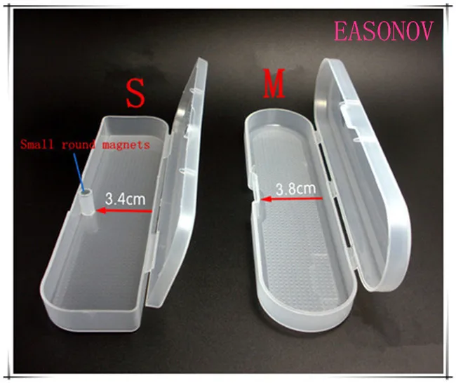 

Free shipping! ! rectangular transparent plastic storage gift small products box long box