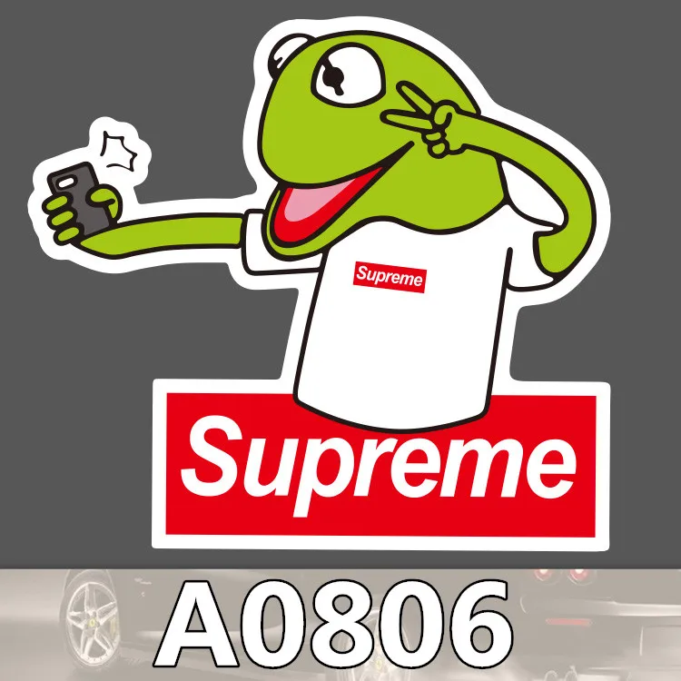 Bevle A0806 Tide Brands Logo Luggage Skateboard Graffiti Notebook Motor Stickers Decal Fridge Waterproof Sticker for