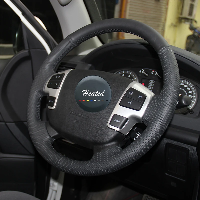 Крышка рулевого колеса для Toyota Land Cruiser 2008- автомобильные аксессуары Оплетка на руль Tampa do volante do Carro