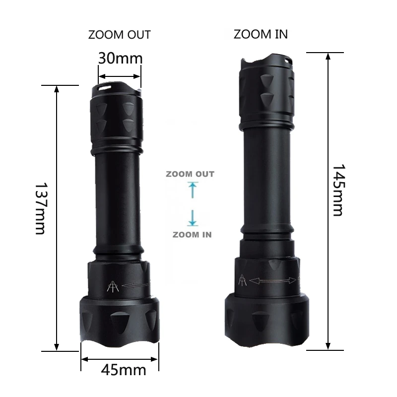 VastFire Инфракрасный красный ИК 850nm масштабируемой 1-режим IR-T20 фонарик (1x18650) для использования с прибором ночного видения