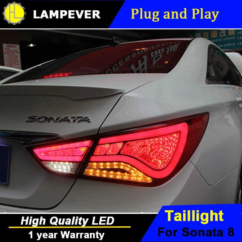 Lampever For Sonata led taillights 2011 2014 parking led Sonata 8 tail