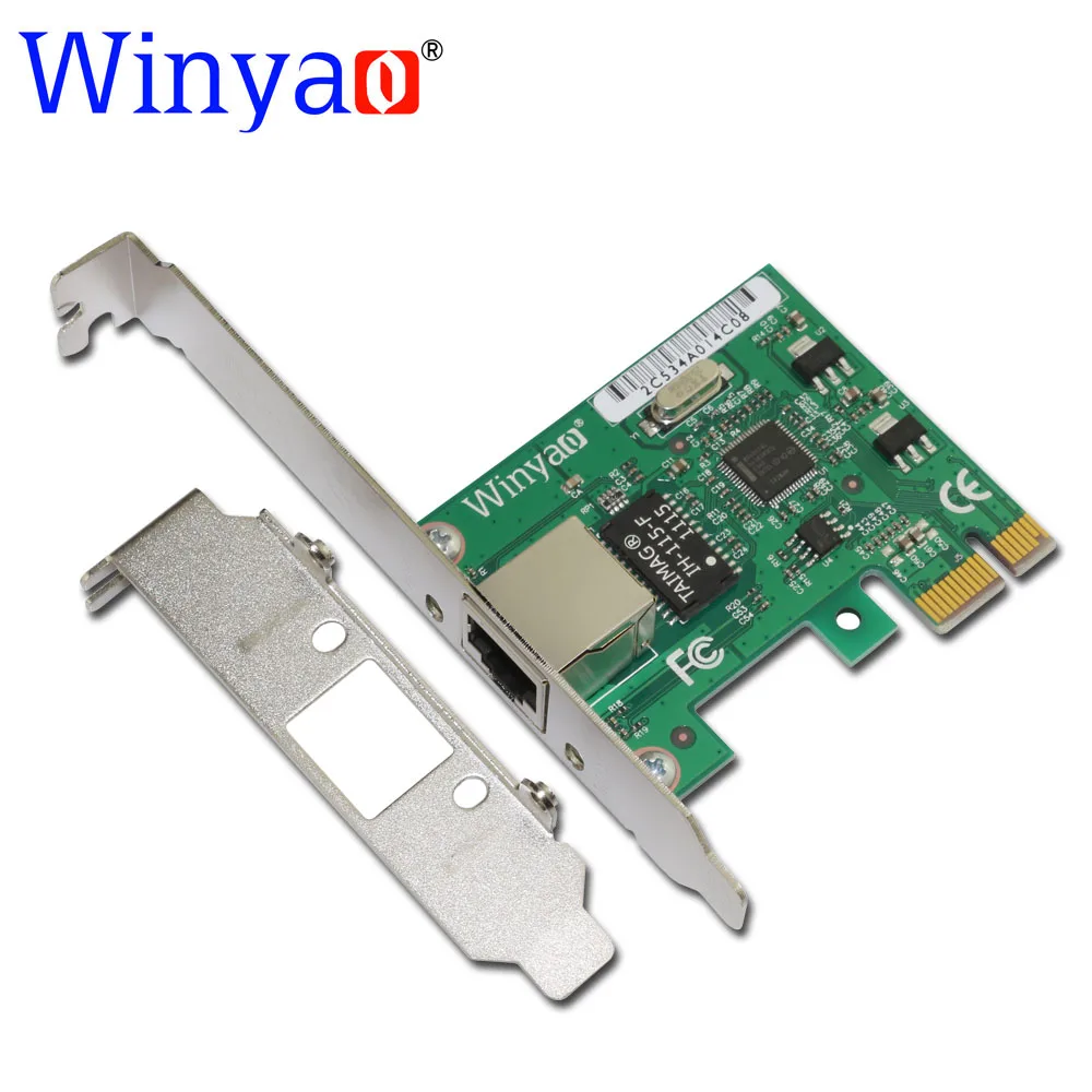 

Winyao E574T PCI-E X1 10/100/1000M RJ45 Gigabit Ethernet Network Card Server Adapter Nic For 82574 EXPI9301CT/9301CT Nic