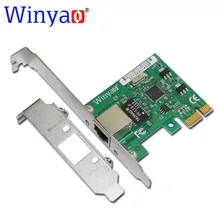 E574t winyao pci-e x1 10/100/1000 m rj45 gigabit tarjeta de red ethernet adaptador de servidor nic para intel 82574 expi9301ct/9301ct nic