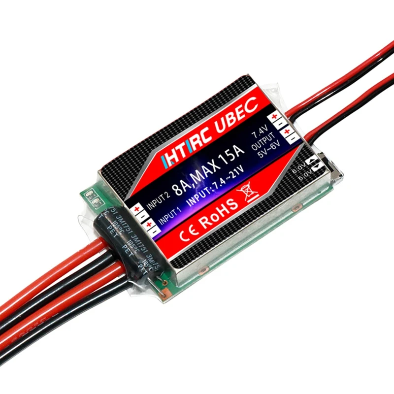 Htirc SBEC UBEC 6A 8A DISO/SISO/DIDO бесщеточный ESC Двойной вход двойной выход 2 S 3 S 4S 5s для RC гоночный беспилотный самолёт самолет