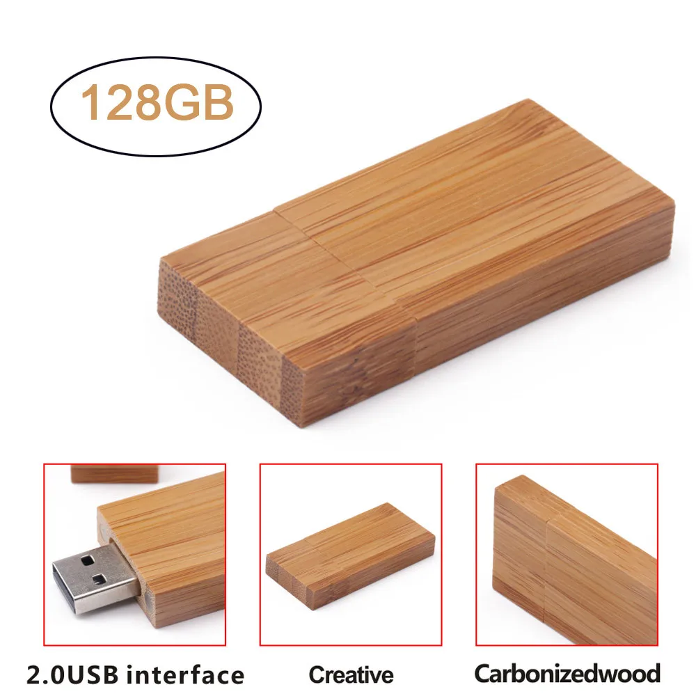 USB 2,0 128 ГБ флеш-накопитель карта памяти хранилище деревянное диск Цифровой U диск 0405