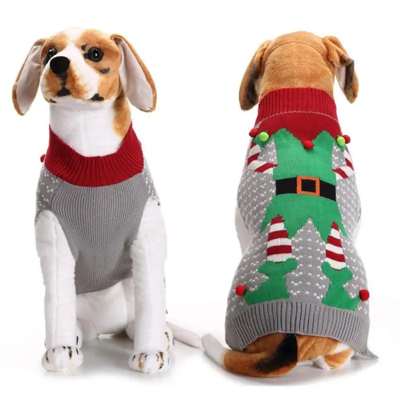 XXS XXL Clown Style Dog Clothes Winter Woolen Sweater Knitwear Puppy