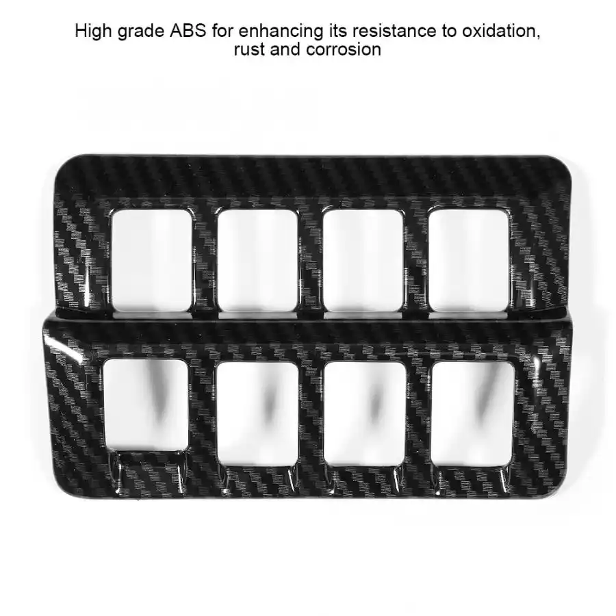Car Headlight Adjustment Switch Cover Trim Carbon Fiber Grain Headlight Adjustment Decoration Adjustment Switch Trim Interior for Subaru Forester SK 2019