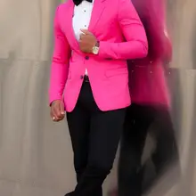 Новое прибытие Две кнопки жениха смокинги друзей жениха Мужские свадебные костюмы выпускного вечера жениха(куртка+ брюки+ пояс+ галстук) K: 665