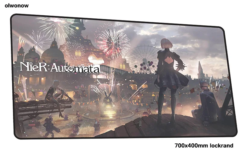 Nier automata коврик для мыши геймер высокого класса 700x400x2 мм notbook коврик для мыши игровой коврик для мыши с закрытыми краями коврик для мыши ПК Настольный коврик