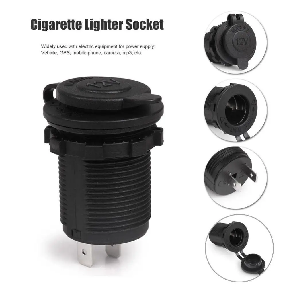 12V 120W Waterproof Black Motorcycle Car Auto Boat Tractor Accessory ...