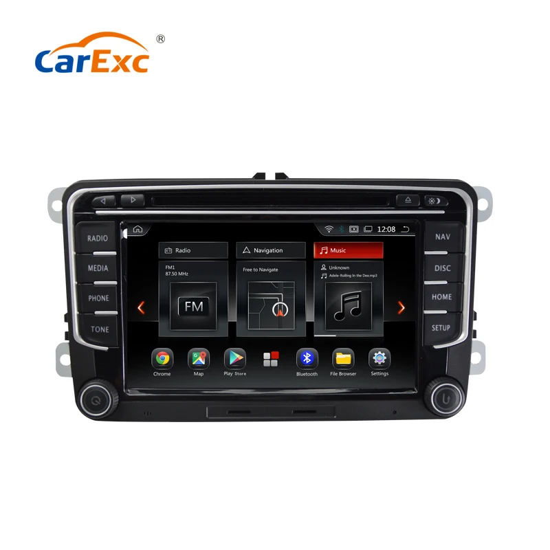 7 дюймовый восьмиъядерный Android 9 0 автомобильный DVD для VW golf 4 5 6 touran passat B6 sharan jetta caddy