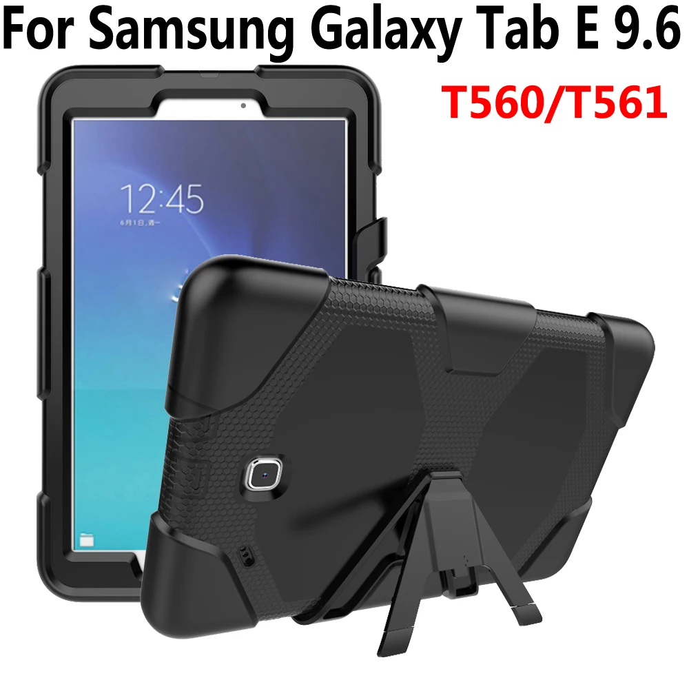 Armor Case For Samsung Galaxy Tab E 9.6 T560 T561 Cover Silicone Heavy Duty Kid Safe Tablet Case For Samsung Tab E 9.6 T560 T561