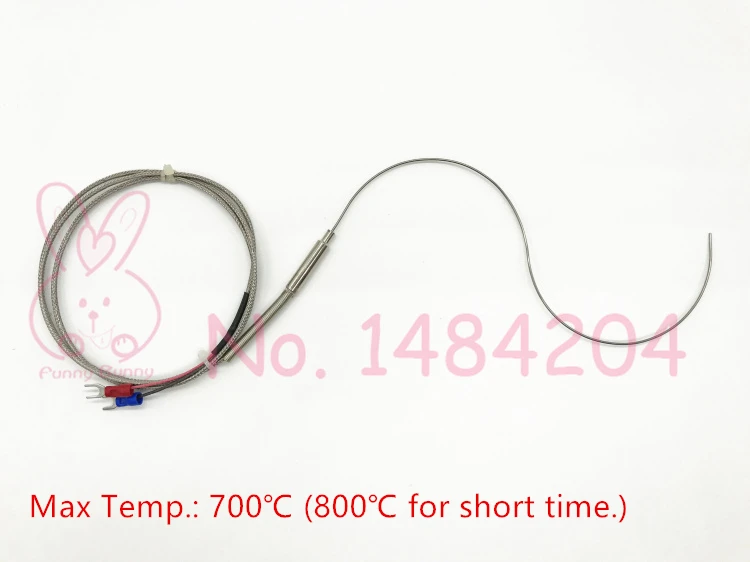 1 шт. бронированная термопара типа K мм * 250 SUS310S гибкий щуп Max 800C металлический