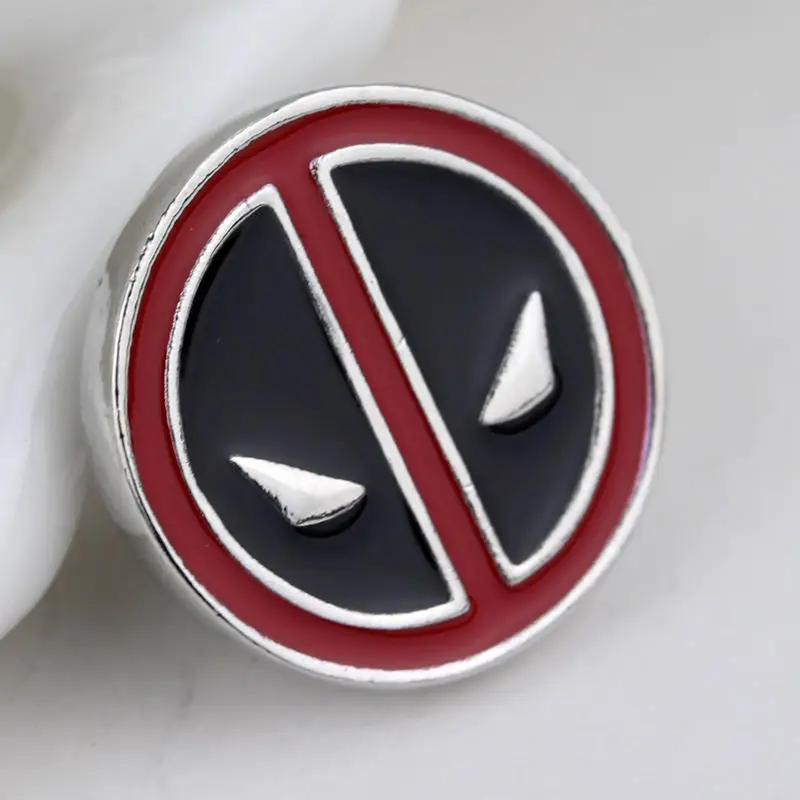 RJ Мода Дэдпул металлический сплав броши булавки Мстители Человек-паук Маска Таноса значок для лица Леди Мужская рубашка брошь подарок