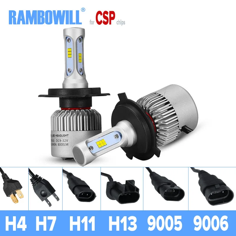 Combo Set 9005 9006 Headlight Kit Hi/Low Beam H11 Fog Light LED COB 216W 6500K