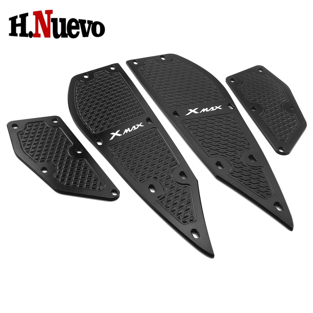 For Yamaha XMAX 300 Accessories Motorcycle X MAX X-MAX 300 250 XMAX300 XMAX250 Foot Rest Pegs Pedal Footrest Step Plate Pads Kit (30)