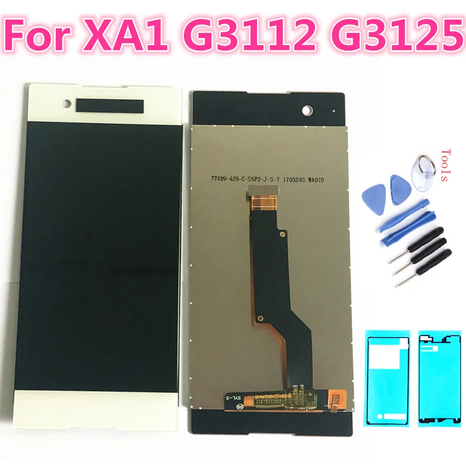 

5.0'' For Sony Xperia XA1 LCD Display Touch Screen Digitizer Assembly Replacement G3116 G3121 G3112 For 5.0" SONY XA1 Dual LCD