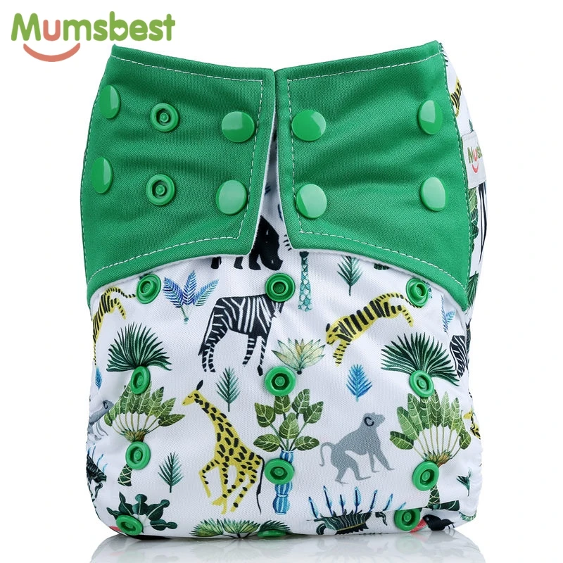 [Mumsbest] тканевые подгузники новая сумка для подгузников 7 шт. детский один размер подгузник многоразового использования с плоским или приспособленным подгузником