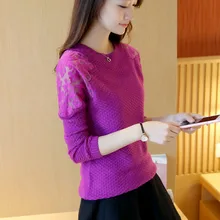 OHCLOTHING, новое зимнее платье, рукав реглан, кружевная трикотажная рубашка, свитер, F1405