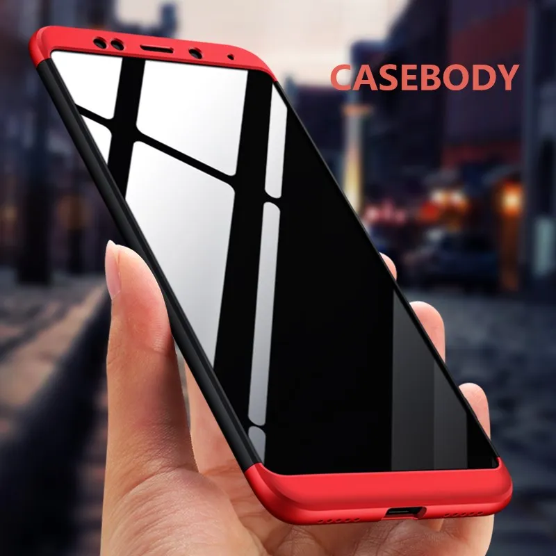 

For Xiaomi Redmi 5 Plus Case 360 For Xiaomi Redmi Note 6 Pro A2 Lite 6A S2 Full Protection Hard PC 3 in 1 Cover For Redmi5 Cases