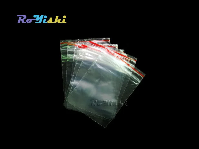 100 шт./упак. 5x7 см ювелирные изделия мешки Ziplock молния и застежка-молния Lock закрывающимися Пластик поли прозрачные Кондитерские мешки